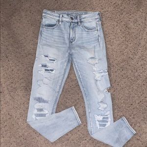 EUC High Rise Distressed Jegging 4 Regular